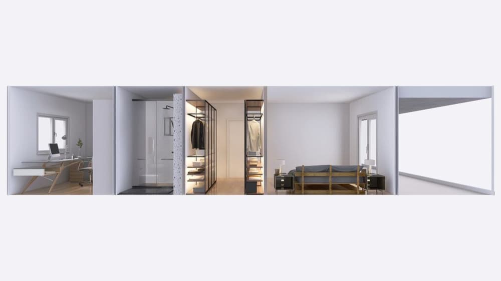 Vivienda Cúbica 12 x 10 con Porche