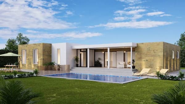 Casa de 152 m2 con 3 o 4 habitaciones y marquesina
