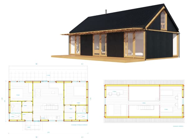 Casa de madera 5x10+BC